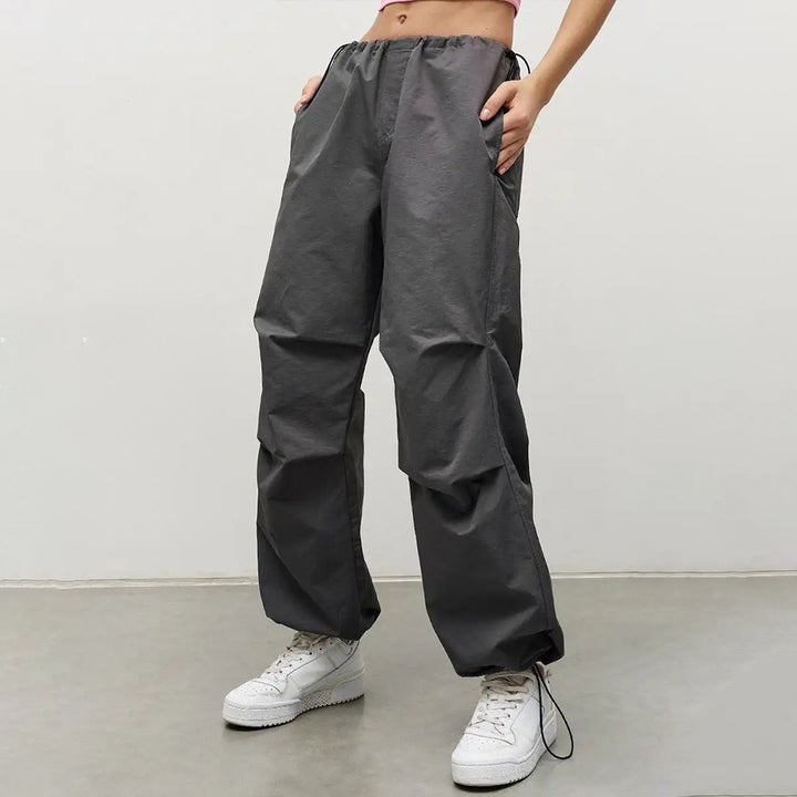 Kvinders sporty casual bukser med justerbar talje og praktiske lommer Stilla