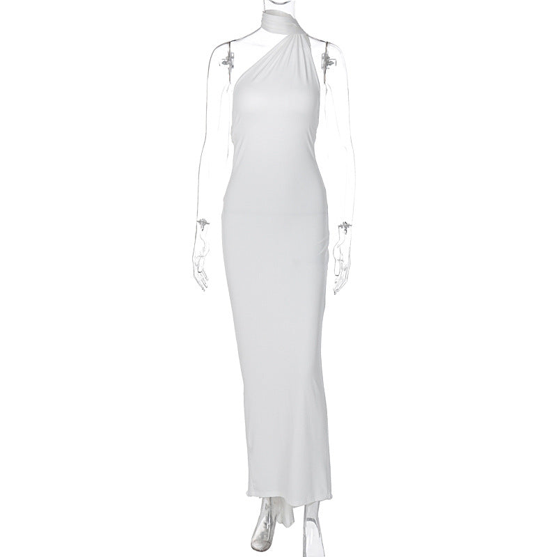 Damer Elegant One-Shoulder Aftenkjole Skovae