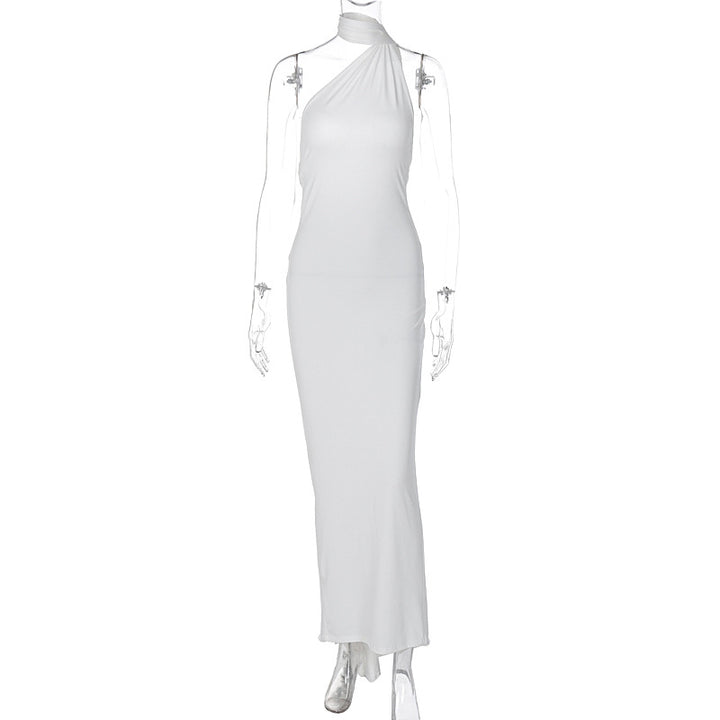 Damer Elegant One-Shoulder Aftenkjole Skovae