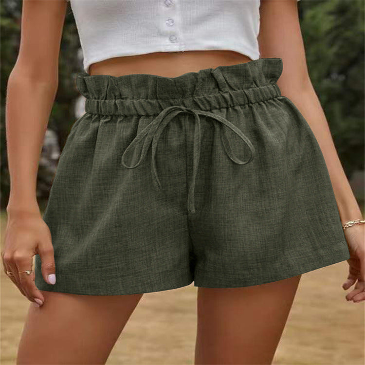 Dame afslappet shorts med elastisk talje Stilla