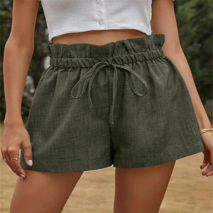 Dame afslappet shorts med elastisk talje Stilla