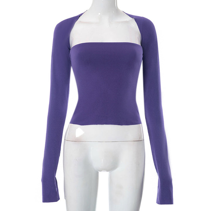 Femme Chic Udbredt Langærmet T-shirt Stilla