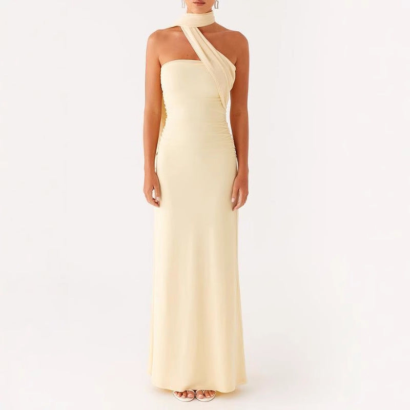 Dame Maxi-kjole med floral design Skovae