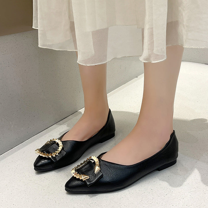 Dame Ballerinas med elegant smykkedetalje Stilla
