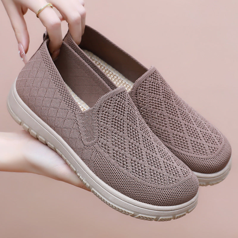 Dame Behagelige Strik-Slippers med skridsikker Sål og fleksibelt Design Stilla