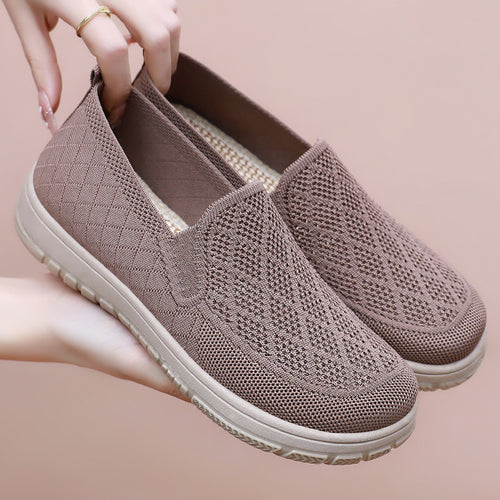 Dame Behagelige Strik-Slippers med skridsikker Sål og fleksibelt Design Stilla