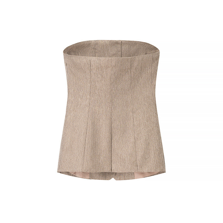 Dame Skræddersyet Blazer Vest med elegante knapdetaljer og praktiske lommer Stilla