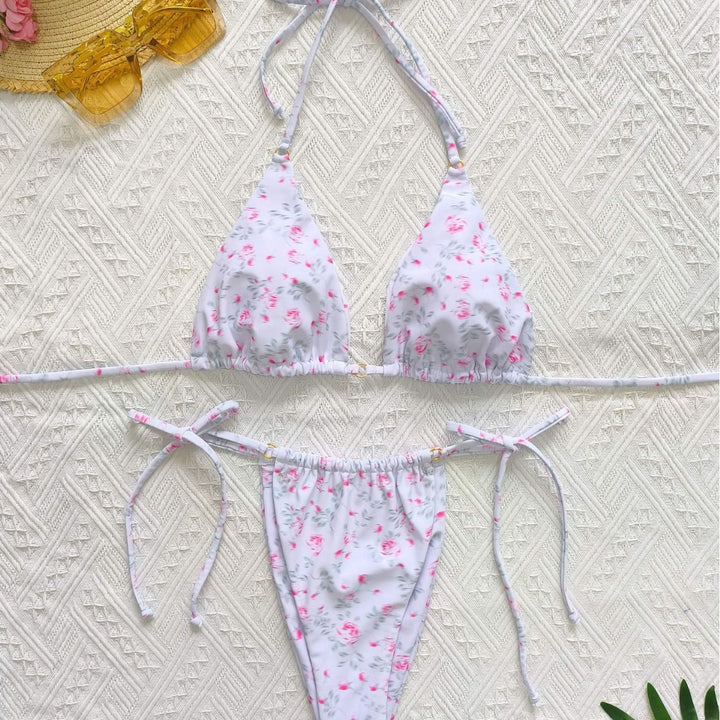 Femme Justerbar Trekant-Bikini-Sæt Stilla