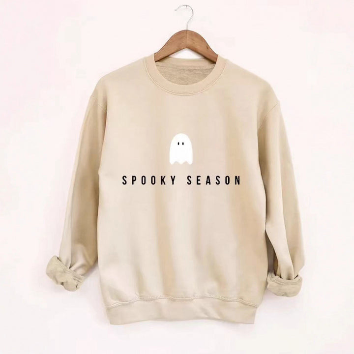 Kvinders sweatshirt med afslappet uhyggeligt design og blødt indvendigt fleece Skovae