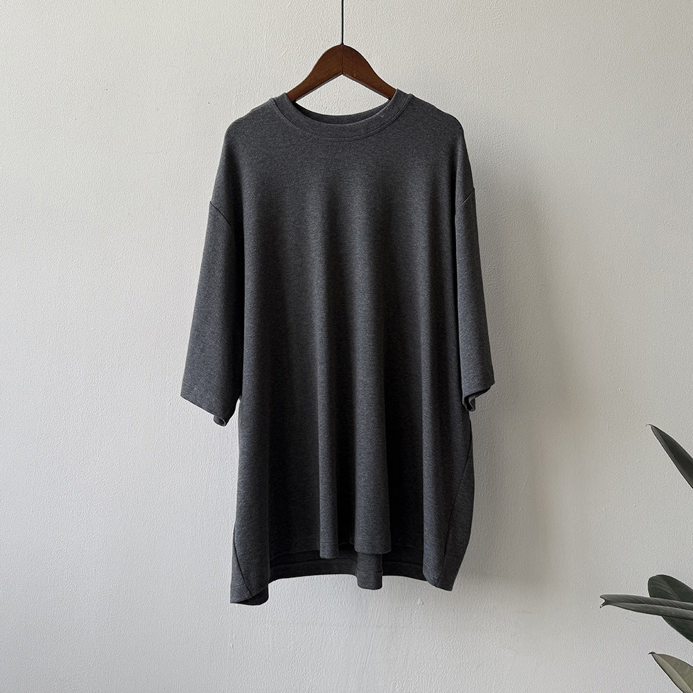 Dame løst oversized T-shirt i kvalitets bomuld med brede ærmer Stilla