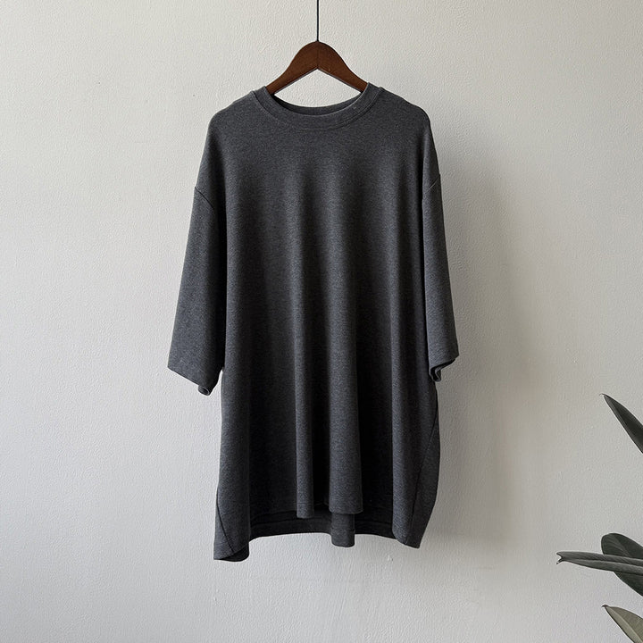 Dame løst oversized T-shirt i kvalitets bomuld med brede ærmer Stilla