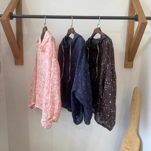 Dame Hættetrøje Blomstret Print Pullover Stilla