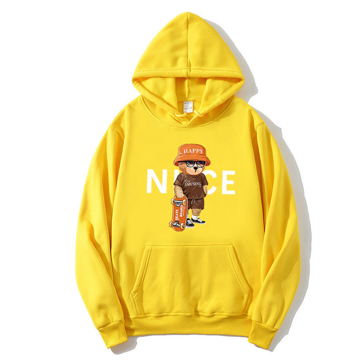 Kvinder hoodie med livligt tegneserie design Skovae