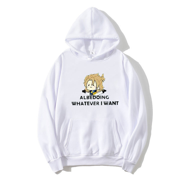 Kvinders hoodie med kunstnerisk grafisk design og motiverende tekst Skovae