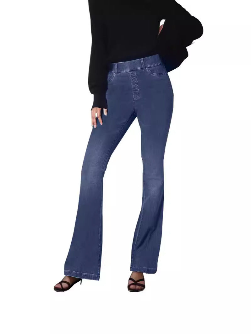 Damer High-Waist Flared Jeans med formschoen silhuet Stilla