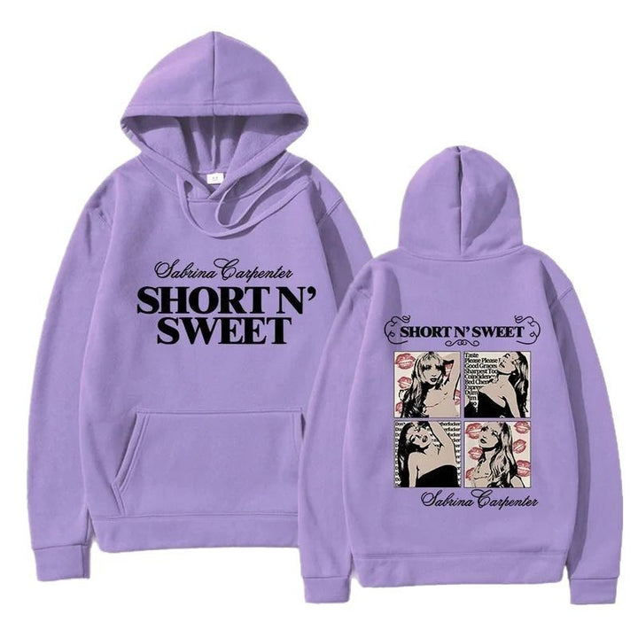 Kvinders hoodie med kreativt tegneserie design og afslappet snit Stilla
