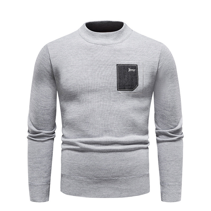 Herre høj kvalitets sweater med praktisk brystlomme Stilla