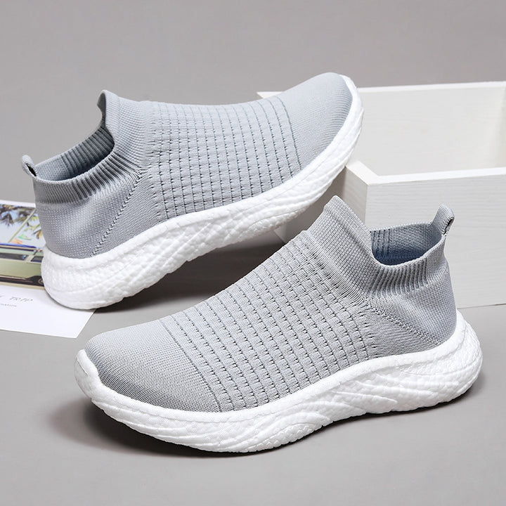 Herren Slip-On Åndbare Strik-Sneakers Stilla