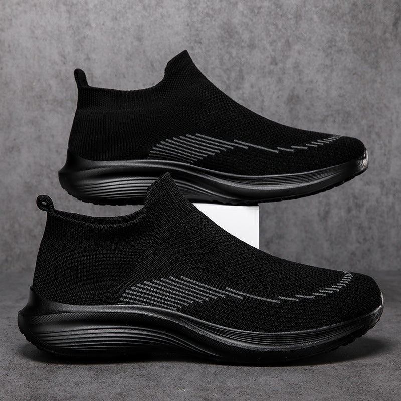 Herrer nan sokkelignende strikkesneakers med sømløst overmateriale og stødabsorberende sål Skovae