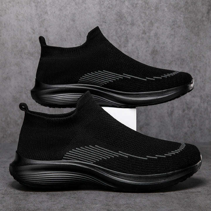 Herrer nan sokkelignende strikkesneakers med sømløst overmateriale og stødabsorberende sål Skovae