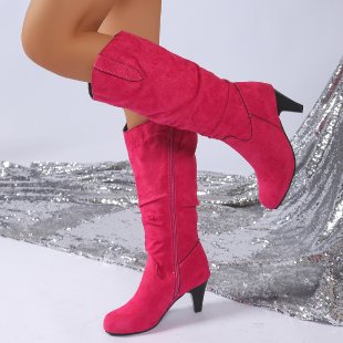 Dame elegante Overknee-støvler med høj hæl Stilla