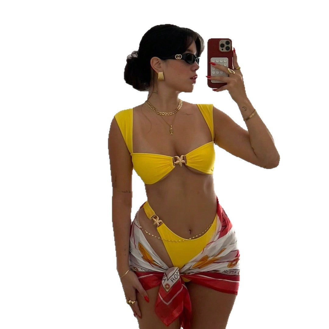 Dame Bikini-sæt med elegant design og justerbare stropper Stilla