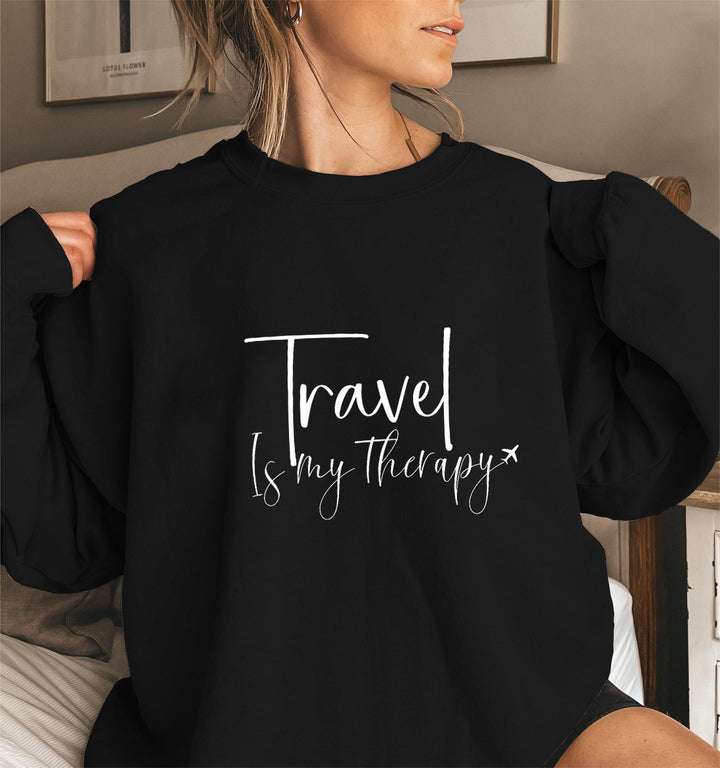 Kvinders sweatshirt med statement print og pufærmer Stilla
