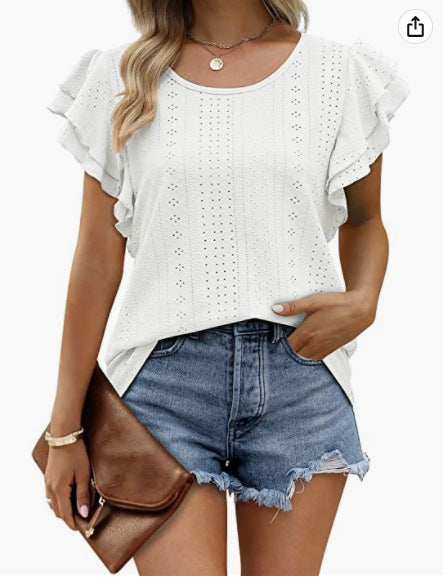 Dame Rynkesleeve Casual Bluse Stilla