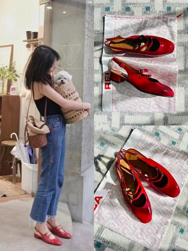 Dame Slingback-pumper med delikat cut-out-design og behagelig indersål Stilla