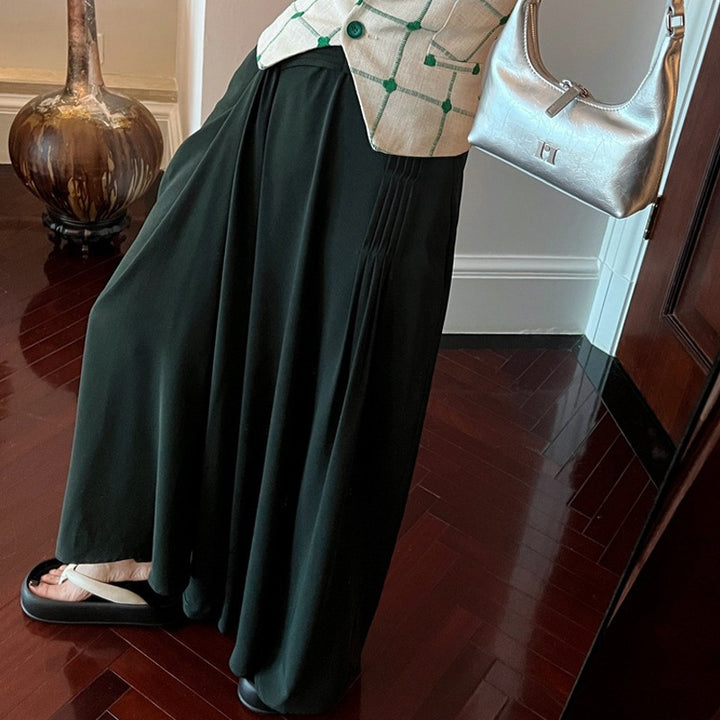 Dame Maxikjole med elegant draperet design Stilla