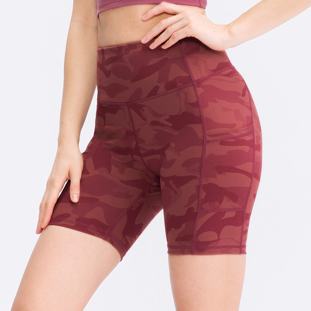 Dame Sportliche Højt Skårne Shorts Stilla