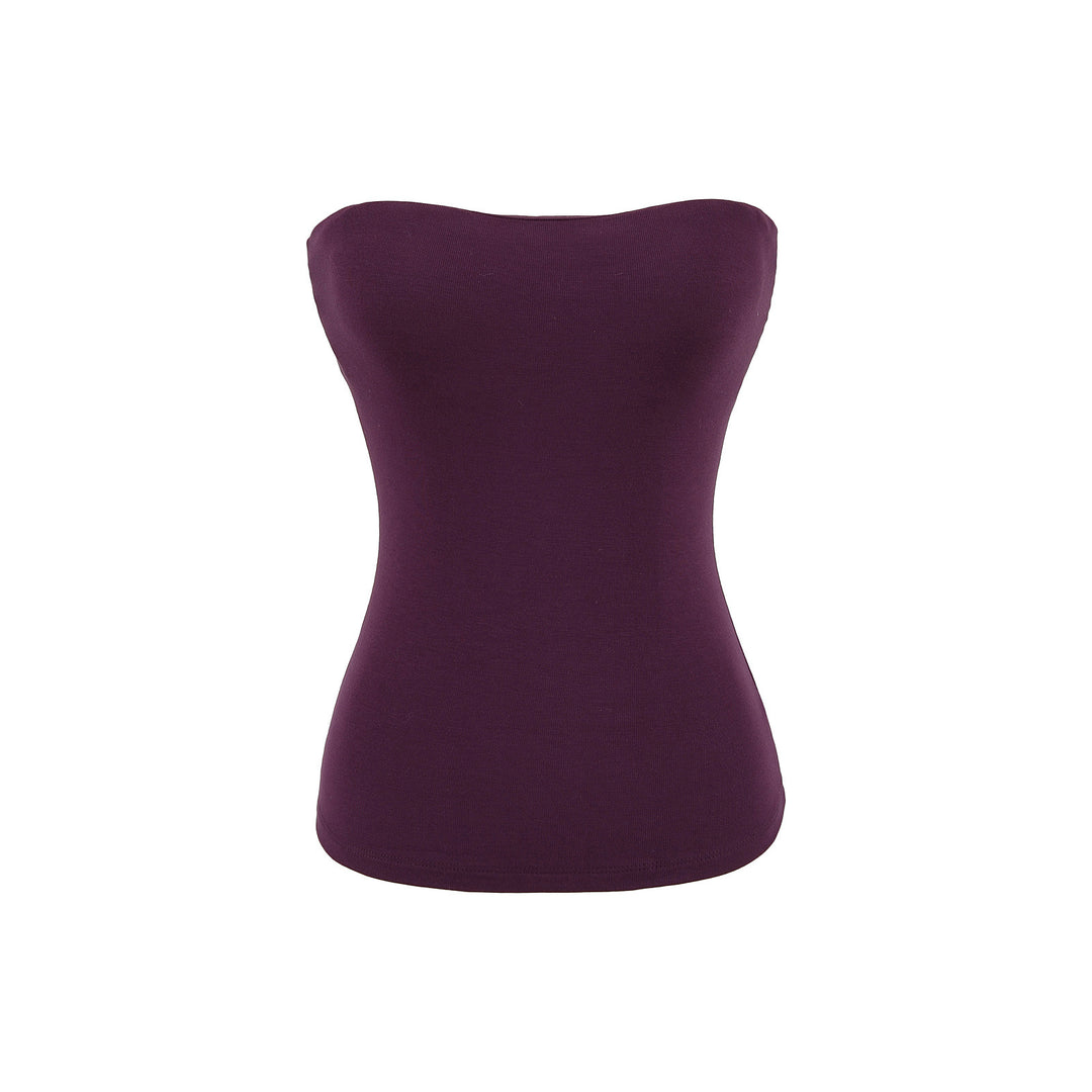 Dame Off-Shoulder Shirt i blødt strækstof med figursyet snit Stilla