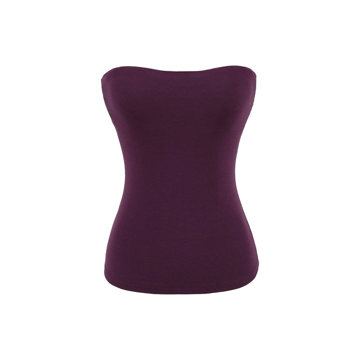 Dame Off-Shoulder Shirt i blødt strækstof med figursyet snit Stilla
