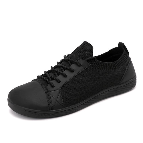Dame nan strikkede slip-on sneakers med elastisk skaft og polstret komfortsål Skovae