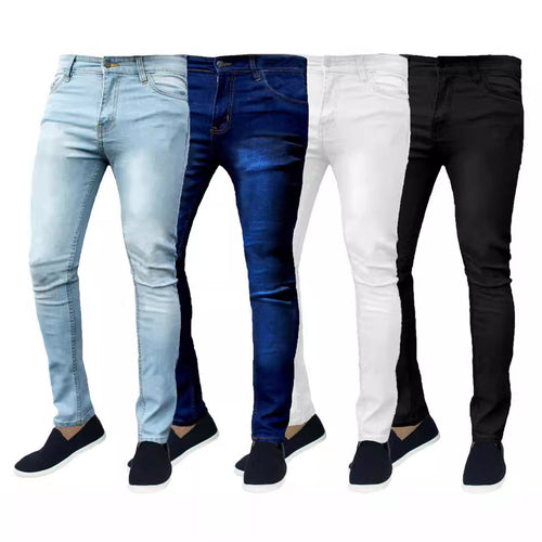 Herrer Slim Fit Jeans med elastisk materiale og moderne snit Stilla