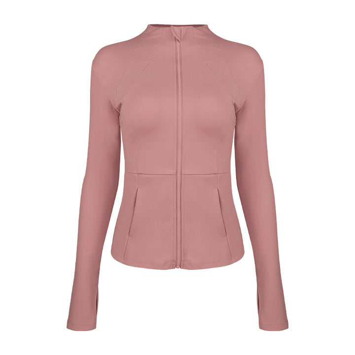 Dame sporty funktionel jakke med elegant snit og praktiske lynlåslommer Stilla
