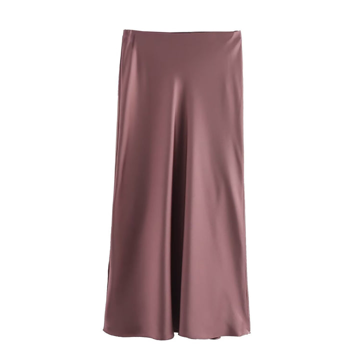 Dame lang satin skirt Skovae