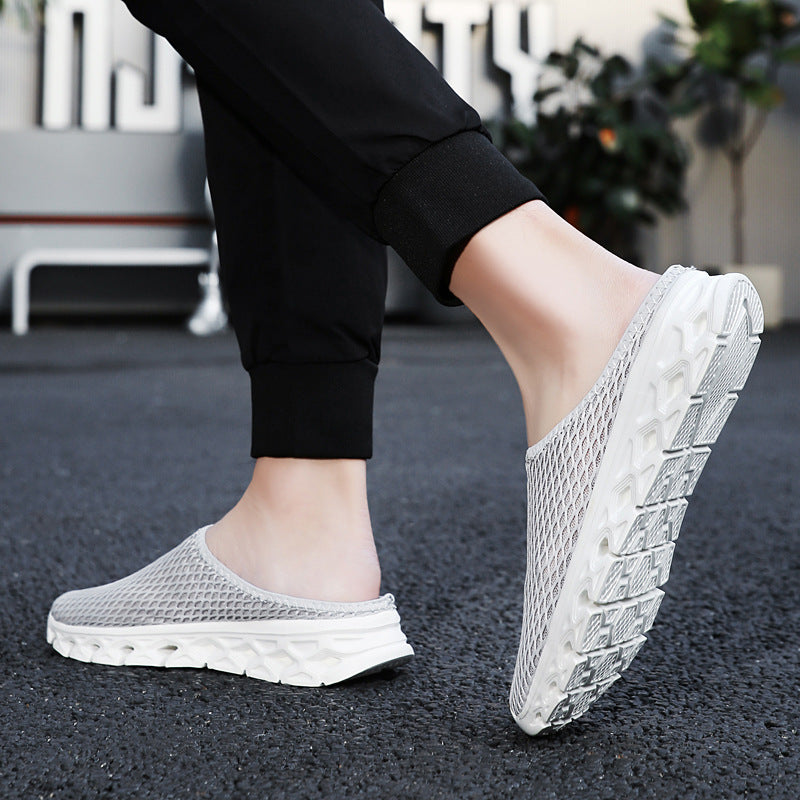 Unisex nan åndbar mesh mule sko med fleksibel vaffelsål og ergonomisk fodseng Skovae