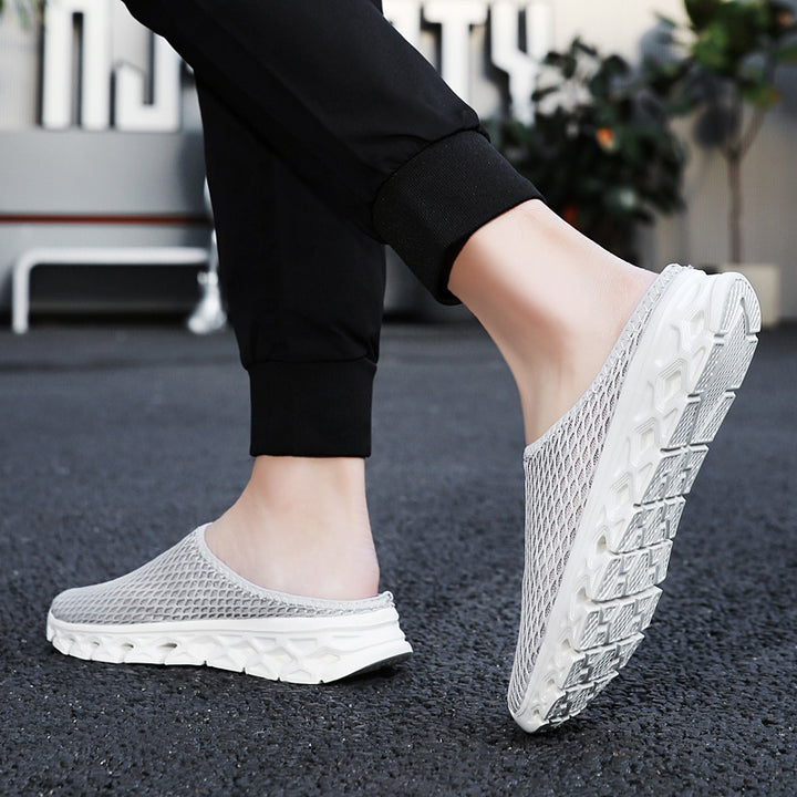 Unisex nan åndbar mesh mule sko med fleksibel vaffelsål og ergonomisk fodseng Skovae