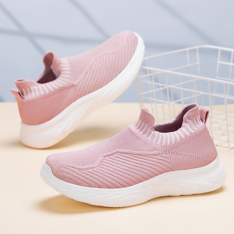 Damer Let Slip-On Sport-Sneakers med innovativ mesh-konstruktion og fleksibel sål Stilla