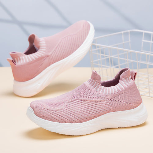 Damer Let Slip-On Sport-Sneakers med innovativ mesh-konstruktion og fleksibel sål Stilla