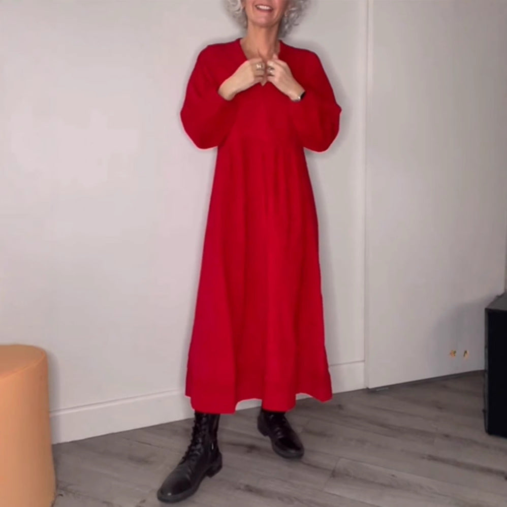 Dame Maxikjole med moderne snit og elegante detaljer Stilla
