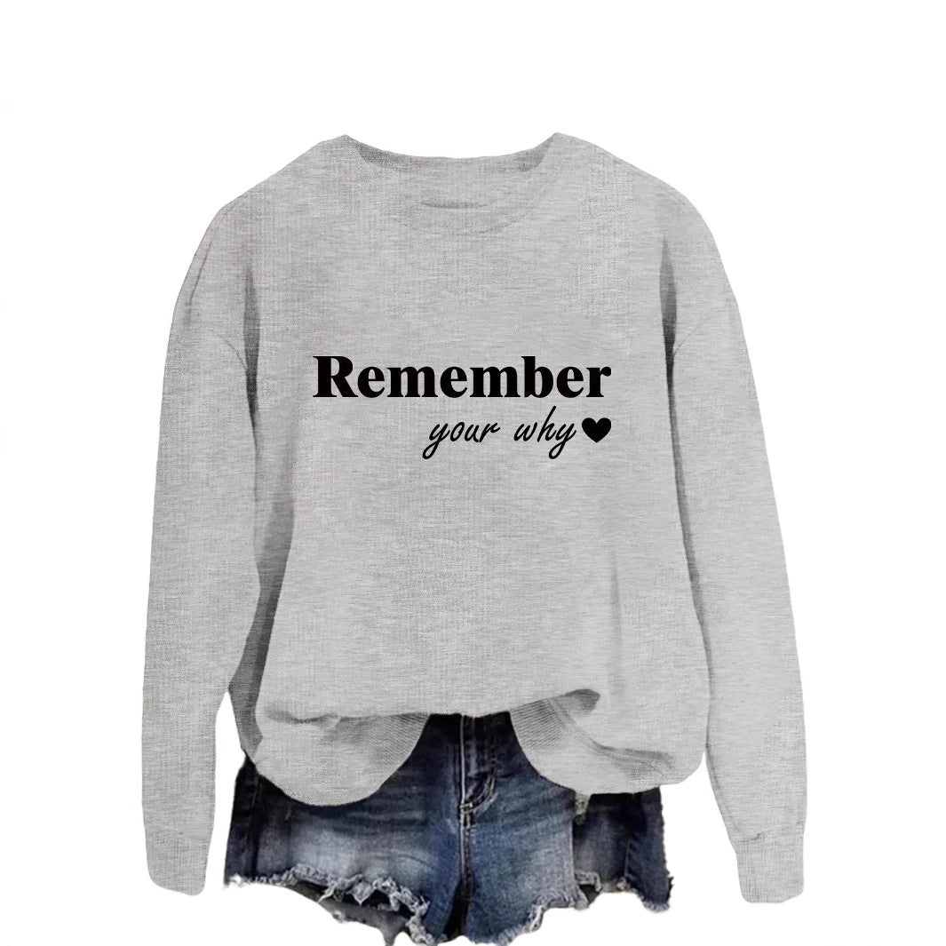 Kvinders sweatshirt med motiverende print og afslappet pasform Stilla