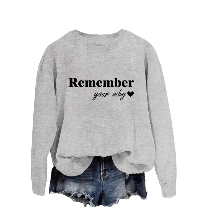 Kvinders sweatshirt med motiverende print og afslappet pasform Stilla