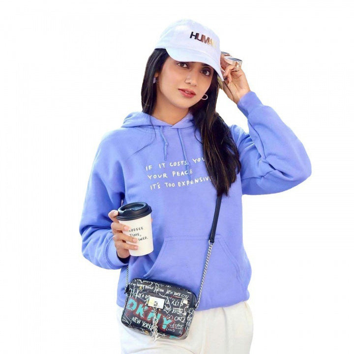 Kvinders hoodie med inspirerende citat og komfortabel pasform Skovae
