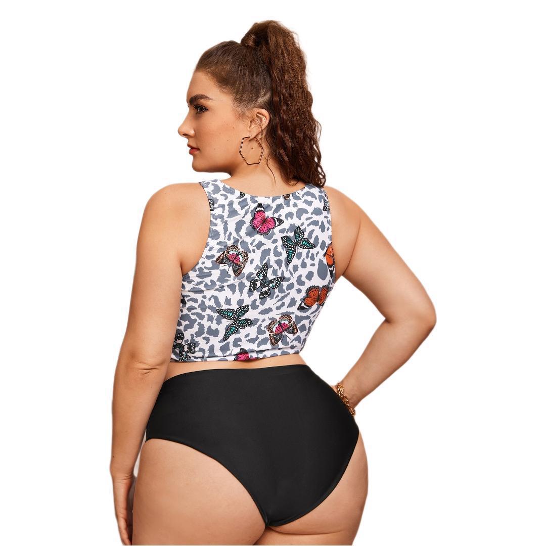 Damer Crop-Bikini-top med moderne bindedesign Skovae