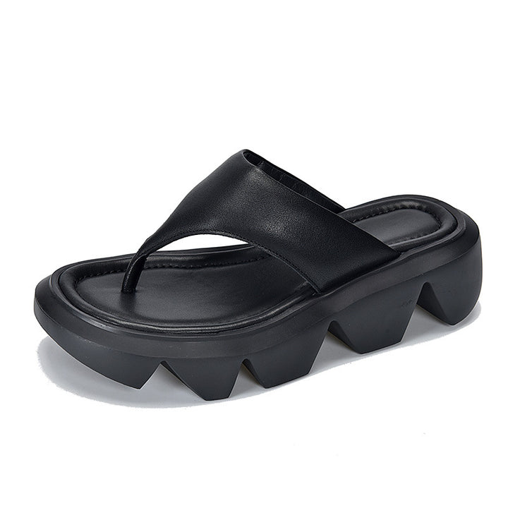 Dame moderne plateau-sandaler med komfortabel fodseng og skridsikker sål Stilla