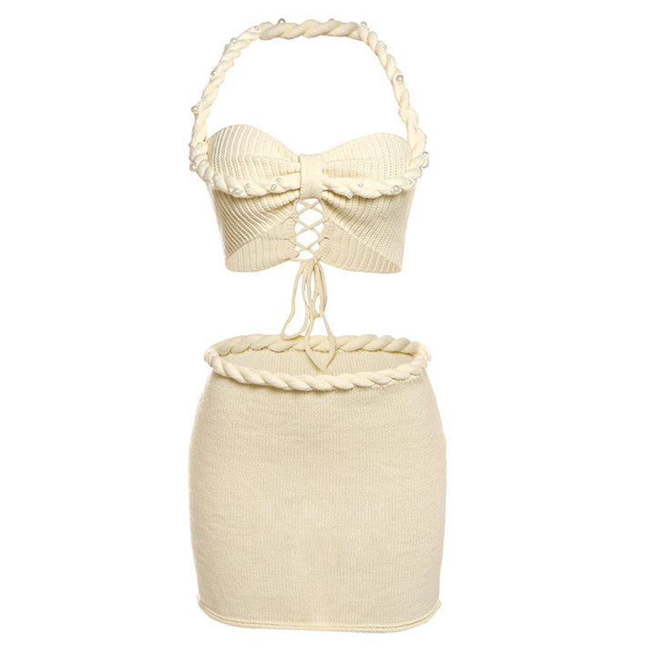 Dame Crop Top og Mini skirt Sæt Skovae