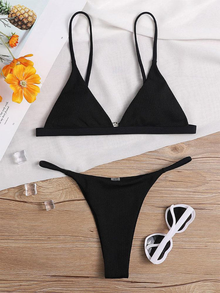 Dame triangel-bikini-top med justerbare stropper og smart design Skovae