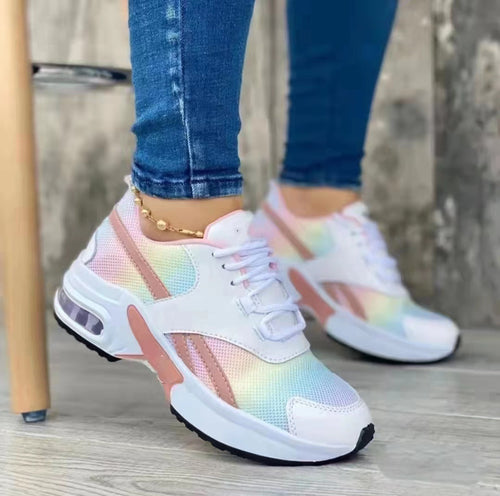 Dame Sporty Sneakers med Air Cushioning og slidstærkt overmateriale Stilla